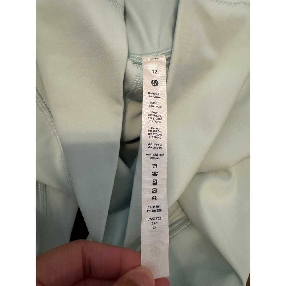 Lululemon Align High-Rise Pant 25 Mint Green Nulu Leggings Size 12 - Picture 5 of 6